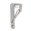 Non-Tarnish 304 Stainless Steel Keychain Clasp Findings STAS-C024-23P-2