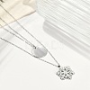 304 Stainless Steel Double Layered Necklaces NJEW-P320-14G-02-3