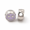 Rack Plating Alloy Enamel Beads FIND-G051-01P-08-2