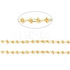 Rack Plating Brass Oval & Knot Link Chains CHC-I040-06G-2