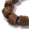 Electroplated Natural Quartz Beads Strands G-G767-02-15-3
