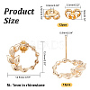 DICOSMETIC 12Pcs Brass Stud Earring Findings KK-DC0001-48-2