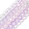 Transparent Painted Glass Beads Strands DGLA-A034-T8mm-A23-2