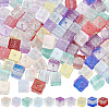 100Pcs 10 Colors Transparent Glass Beads GLAA-PA0001-51-1