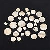 HOBBIESAY 36Pcs 6 Style Brass Pendants KK-HY0001-30-5