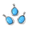Synthetic Turquoise Pendants KK-L267-01P-01-1