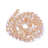 Synthetic Moonstone Beads Strands G-F142-6mm-13-2