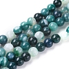 Natural Striped Agate/Banded Agate Beads Strands X-G-G582-6mm-48-1