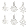 6Pcs 3 Styles 925 Sterling Silver Charms STER-PH0002-86-1