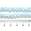 Electroplate Opaque Glass Beads Strands EGLA-A035-P6mm-A10-4