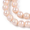 Electroplate Opaque Glass Beads Strands GLAA-T032-P8mm-AB09-2