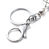 Evil Eye Glass Pendant Keychain KEYC-JKC00371-02-5