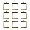 Alloy Open Back Bezel Big Pendants PALLOY-TA0021-02AB-1