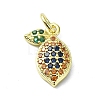 Brass Micro Pave Cubic Zirconia Pendants KK-H475-17G-02-1