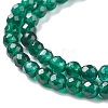Dyed Natural White Jade Round Beads Strands G-E311-4mm-04-5