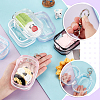 6Pcs 6 Colors Portable Travel Transparent Plastic Zipper Bags with Alloy Clasps ABAG-GA0001-29A-3