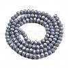 Electroplate Glass Beads Strands EGLA-A034-P1mm-A16-2
