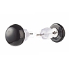 Half Round Natural Mixed Gemstone Stud Earrings for Girl Women X-EJEW-JE04664-4