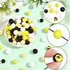 100Pcs Silicone Beads SIL-PA0001-39B-6