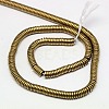 Electroplate Non-magnetic Synthetic Hematite Beads Strands G-J164B-3mm-07-2