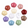 Mixed Opaque & Transparent Resin Beads RESI-T048-04-2