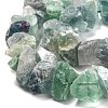 Rough Raw Natural Green Fluorite Beads Strands G-J388-03-2