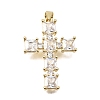 Brass Pave Cubic Zirconia Pendants CU-CBAE7DF-11G-C02-1