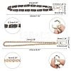 2Pcs 2 Styles Iron Strap Chain BJEW-WR0001-01-2
