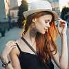 3 Pairs 3 Colors Wood Hollow Oval Dangle Earrings with 304 Stainless Steel Pins for Women EJEW-AN0004-83-4
