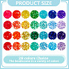 700Pcs 28 Colors Transparent & Opaque Plastic Beads KY-PH0002-30-2