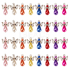 Angel Acrylic Imitation Pearl Pendants PALLOY-TAC0047-2