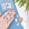 Unicraftale 30 Pcs 3 Styles 304 Stainless Steel Stamping Blank Tag Pendants STAS-UN0022-32-2