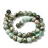 Natural Green Line Jasper  Beads Strands X-G-L639-A01-8mm-3