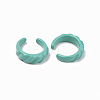 Spray Painted Alloy Cuff Rings RJEW-T011-04-RS-3