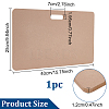 Portable Clay Wedging Board with Built-in Handle AJEW-WH0326-64-2