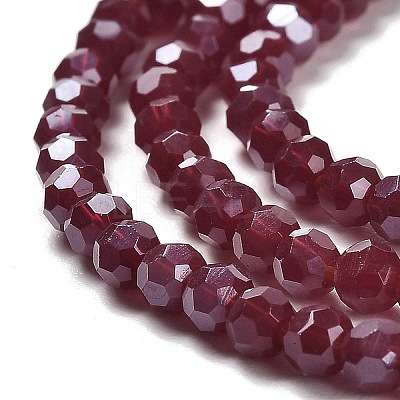 Electroplate Opaque Glass Beads Strands EGLA-A035-P3mm-A02-1