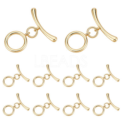 10Bags Brass Toggle Clasps KK-ME0002-40-1