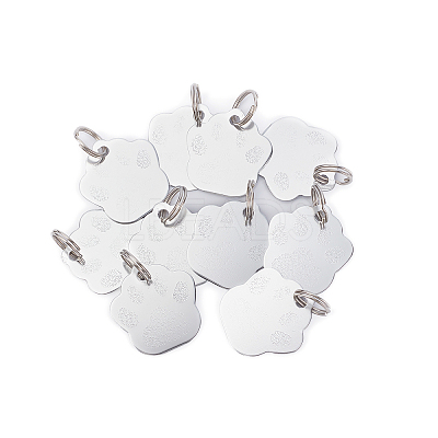 60Pcs 2 Style Aluminum Alloy Pendants ALUM-BC0001-63A-1