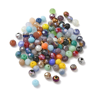 Electroplate Glass Beads GLAA-D020-01I-1