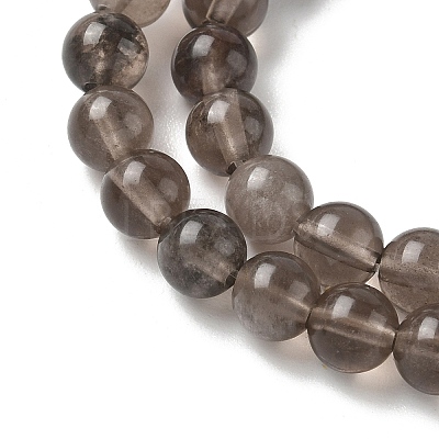 Natural Ice Obsidian Beads Strands G-P590-A03-6mm-01-1