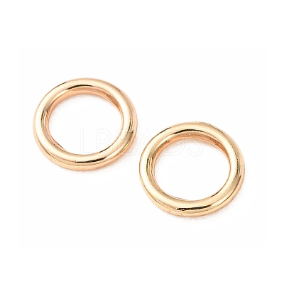 Brass Closed Jump Rings KK-CBA75F9-02-1
