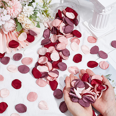 300Pcs Polyester Artificial Rose Flower Petals FIND-CN0002-43C-1