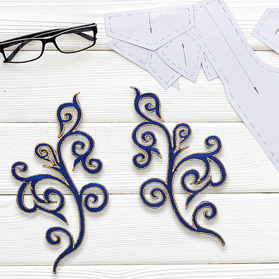 Ethnic Style Flower Pattern Computerized Embroidery Appliques PATC-WH20017-21D-1