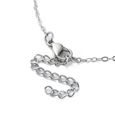 304 Stainless Steel Macrame Pouch Empty Stone Holder for Pendant Necklaces Making NJEW-JN04384-01-1