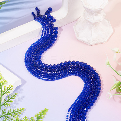 6 Strands 6 Styles Glass Beads Strands EGLA-TADJ0001-05D-1