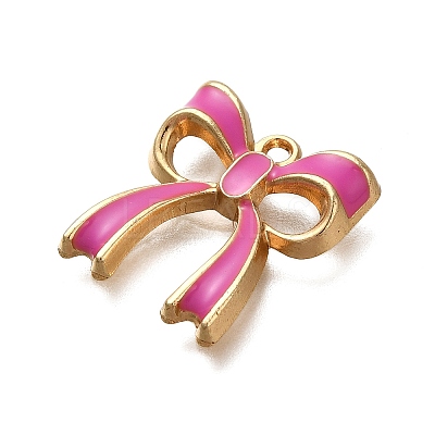 Rack Plating Alloy Enamel Pendants ENAM-S021-04G-E-1