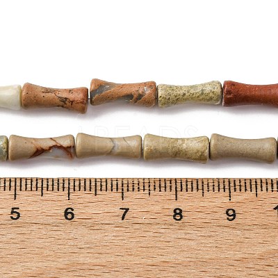 Natural Aqua Terra Jasper Beads Strands G-L624-G03-12x5mm-1