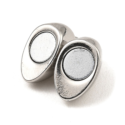 Non-Tarnish 304 Stainless Steel Magnetic Clasps STAS-K265-01A-P-1