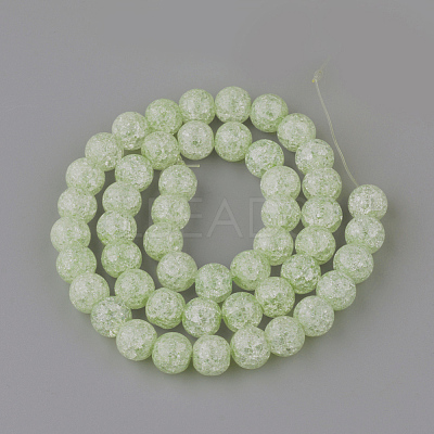 Synthetic Crackle Quartz Beads Strands X-GLAA-S134-8mm-08-1