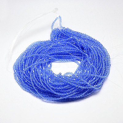 Transparent Glass Beads Strands EGLA-A039-T2mm-D07-1